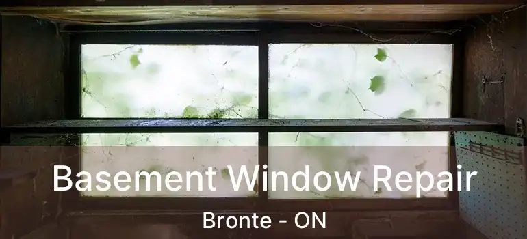  Basement Window Repair Bronte - ON
