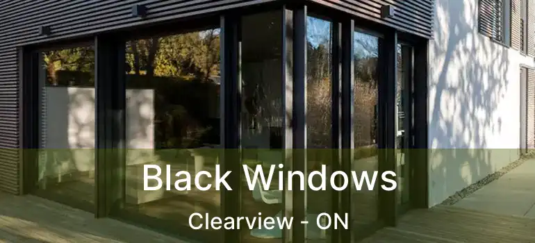  Black Windows Clearview - ON