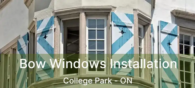  Bow Windows Installation College Park - ON