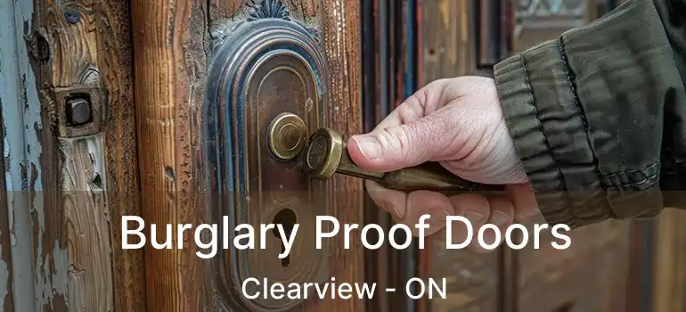  Burglary Proof Doors Clearview - ON
