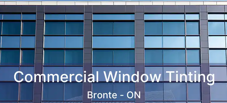  Commercial Window Tinting Bronte - ON
