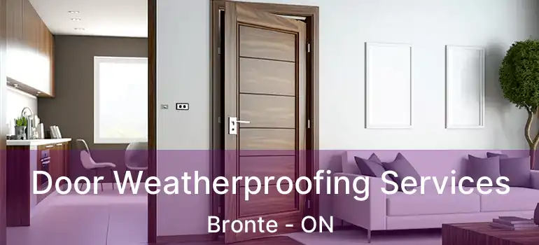  Door Weatherproofing Services Bronte - ON