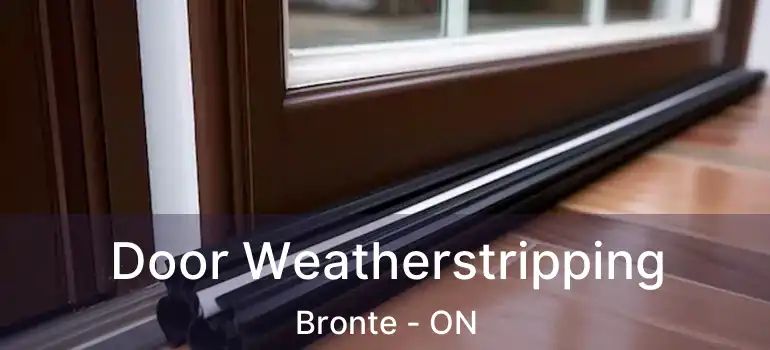  Door Weatherstripping Bronte - ON
