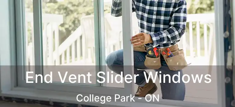  End Vent Slider Windows College Park - ON