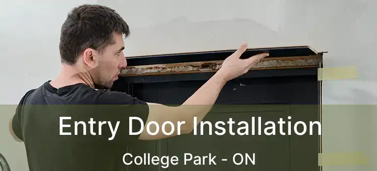  Entry Door Installation College Park - ON