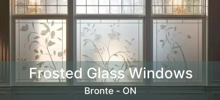  Frosted Glass Windows Bronte - ON