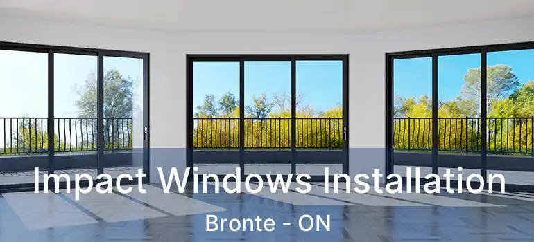  Impact Windows Installation Bronte - ON