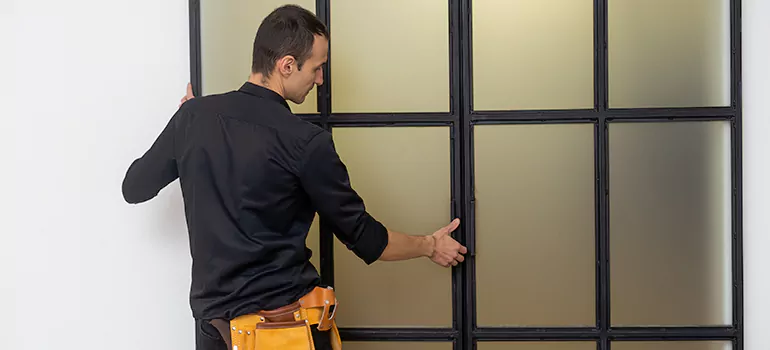 Patio French door installation in Uptown Core, ON
