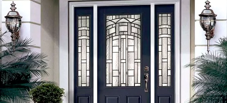 Stained Glass Door Panels in College Park, Ontario