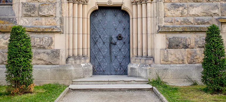 Traditional Double Front Doors in Oakville, Ontario
