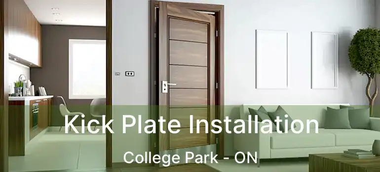  Kick Plate Installation College Park - ON