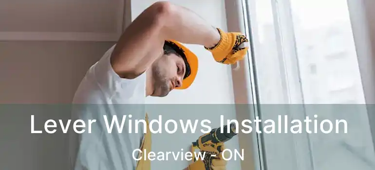  Lever Windows Installation Clearview - ON