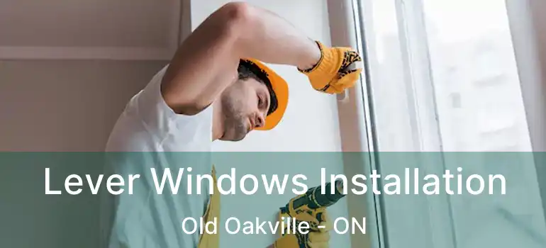  Lever Windows Installation Old Oakville - ON