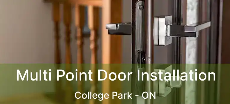  Multi Point Door Installation College Park - ON