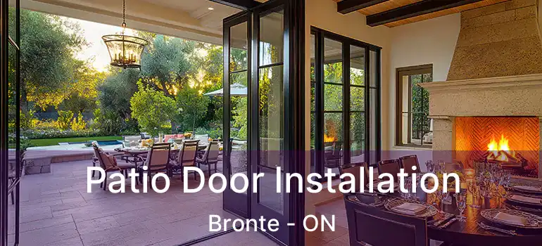  Patio Door Installation Bronte - ON