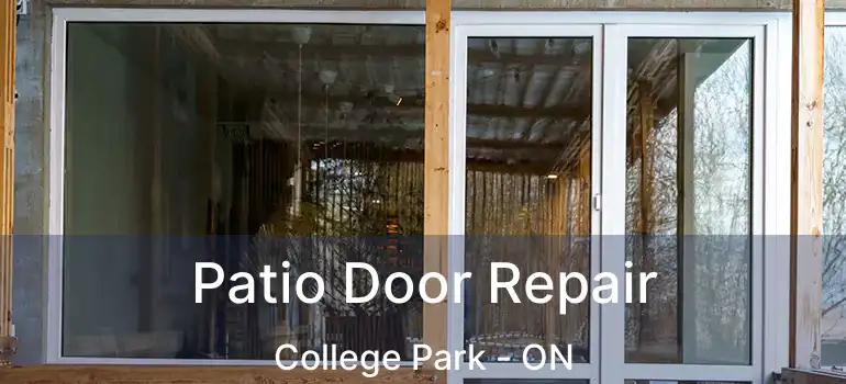  Patio Door Repair College Park - ON