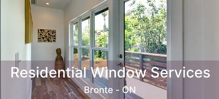  Residential Window Services Bronte - ON