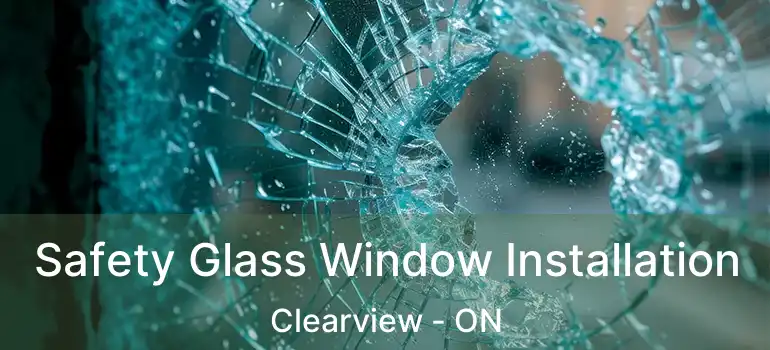  Safety Glass Window Installation Clearview - ON