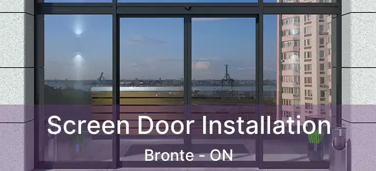 Screen Door Installation Bronte - ON