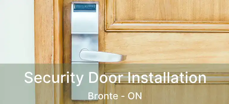  Security Door Installation Bronte - ON