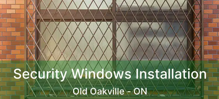  Security Windows Installation Old Oakville - ON