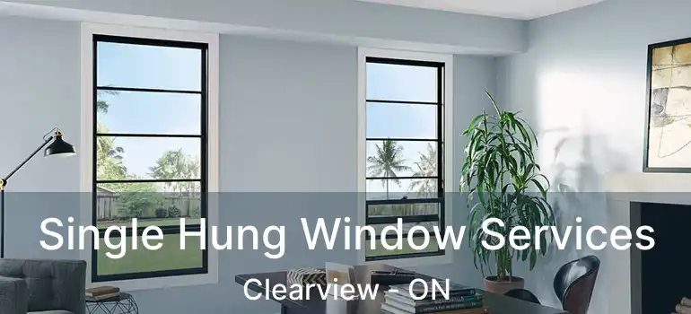  Single Hung Window Services Clearview - ON