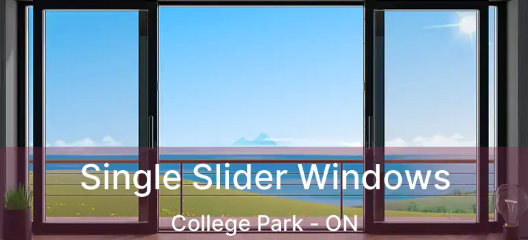  Single Slider Windows College Park - ON