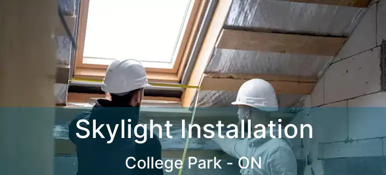  Skylight Installation College Park - ON