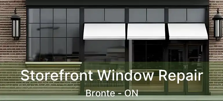  Storefront Window Repair Bronte - ON
