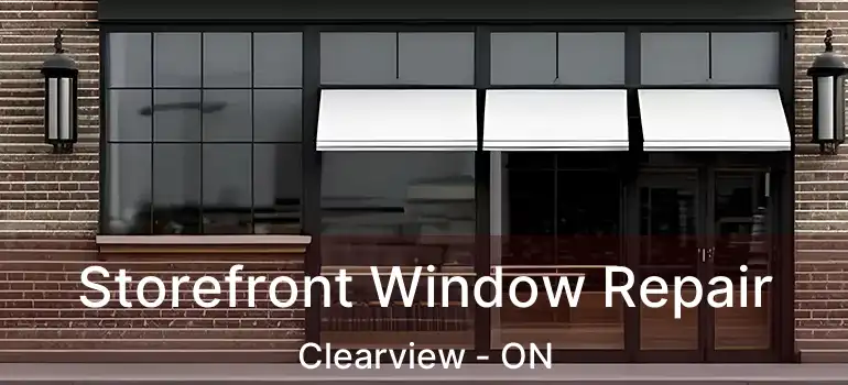  Storefront Window Repair Clearview - ON