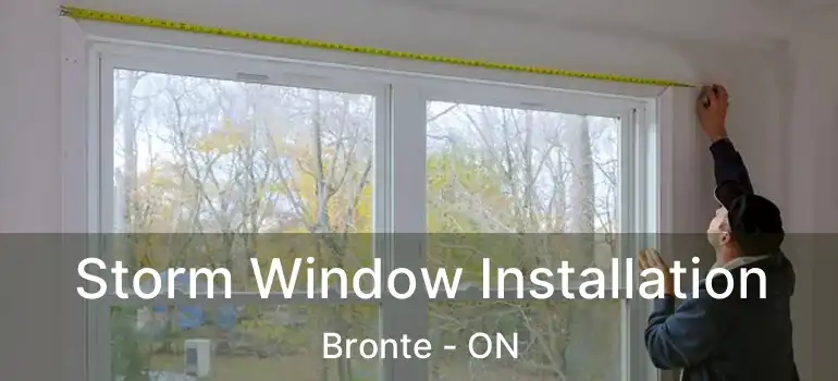  Storm Window Installation Bronte - ON