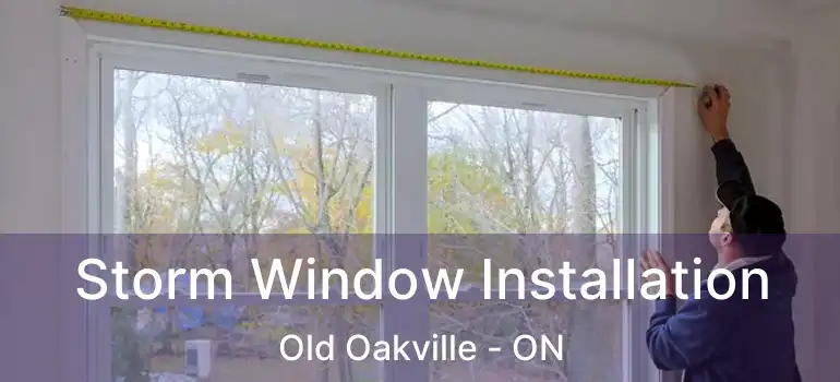  Storm Window Installation Old Oakville - ON