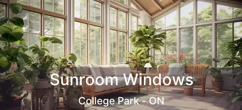  Sunroom Windows College Park - ON