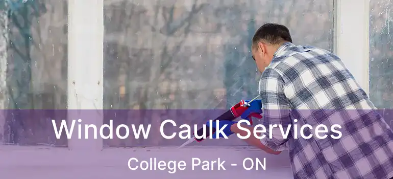  Window Caulk Services College Park - ON
