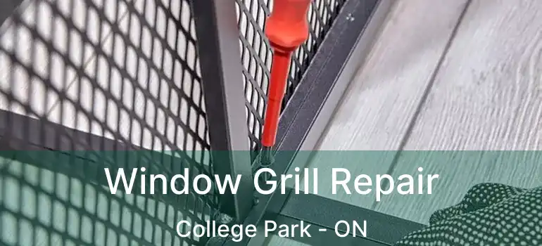  Window Grill Repair College Park - ON