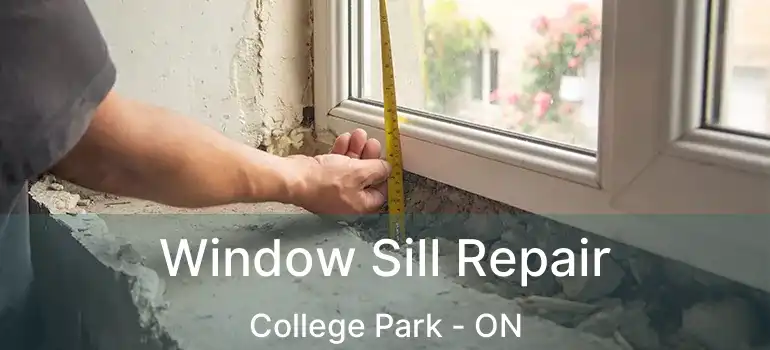 Window Sill Repair College Park - ON