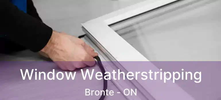  Window Weatherstripping Bronte - ON